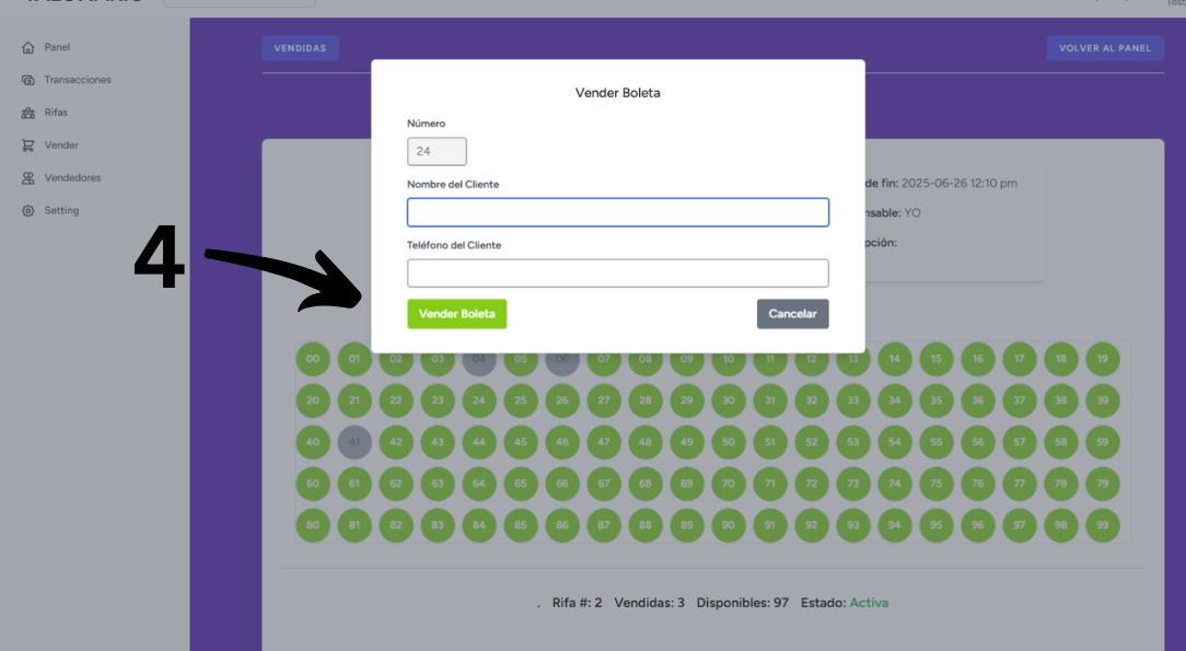 Paso 3: Datos del cliente